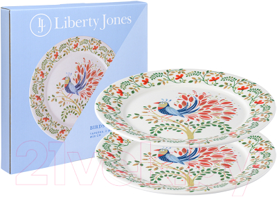 Набор тарелок Liberty Jones Birds of Paradise. Fantail Bird / LJ0000309 (2шт)