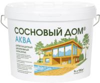 Антисептик для древесины Сосновый дом Аква (9л, белый) - 