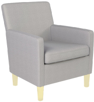 Кресло мягкое Mio Tesoro 316 (светло-серый/светлые опоры 841) - 
