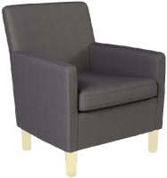 Кресло мягкое Mio Tesoro 316 (серый/светлые опоры 968) - 