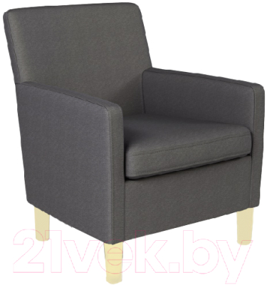 Кресло мягкое Mio Tesoro 316 (серый/светлые опоры 968)