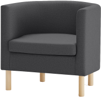 Кресло мягкое Mio Tesoro Агата 351 (темно-серый 1173) - 