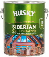 Лазурь для древесины Husky Siberian Суперлазурь (2.7л, антик) - 