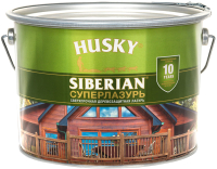 Лазурь для древесины Husky Siberian Суперлазурь (9л, дуб) - 