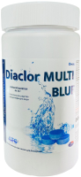 Средство для бассейна дезинфицирующее ATC pool chemicals Diaclor Multi Blue Мультитаблетки 5 в 1 по 20г (1кг) - 
