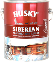 Пропитка для дерева Husky Siberian Полуматовая (2.7л, белый) - 