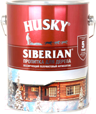 Пропитка для дерева Husky Siberian Полуматовая (2.7, бесцветный)