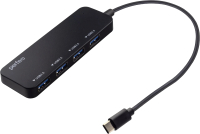 USB-хаб Perfeo 4 Port C-HUB / PF-H048 (черный) - 