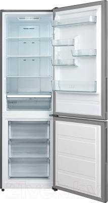 Холодильник с морозильником Centek CT-1722 (нержавеющая сталь)