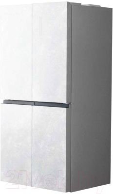 Холодильник с морозильником Centek CT-1742 (белый камень)