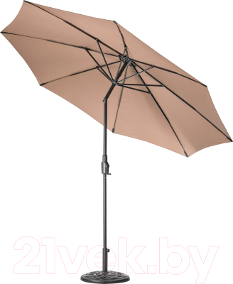 Зонт садовый Sundays B093801-1 (коричневый, с основанием)