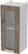 Шкаф навесной для кухни Интерлиния Компо ВШ30ст-720-1дв (дуб веллингтон) - 
