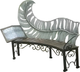 Скамья садовая Saniji Перо С1 1800x450x850 - 