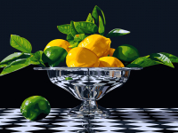 Картина по номерам БЕЛОСНЕЖКА Ваза с лимонами / 1173-AS - 