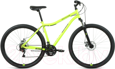 Велосипед Altair Altair MTB HT 29 2.0 D 2021 / RBKT1M19G001 (21, ярко-зеленый/черный)
