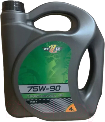 Трансмиссионное масло Wezer 75W90 GL-4 / 4607014 (4л)