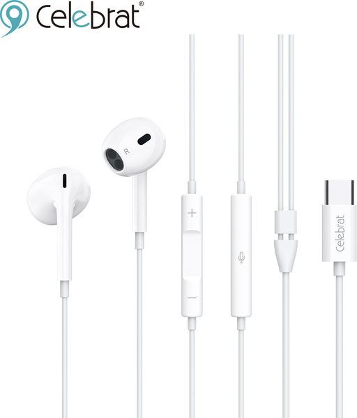 Изображение товара Наушники-гарнитура Celebrat E400 (белый)