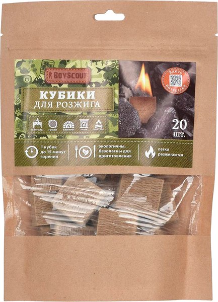 Брикеты древесные для розжига Boyscout 61625 (20шт)