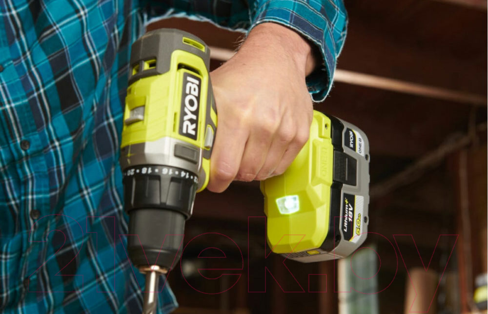 Аккумуляторная дрель-шуруповерт Ryobi HP RDD18-2C42S