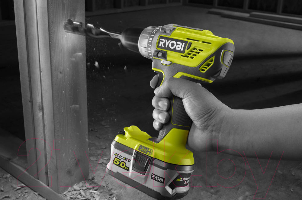 Аккумуляторная дрель-шуруповерт Ryobi R18DD3-115S