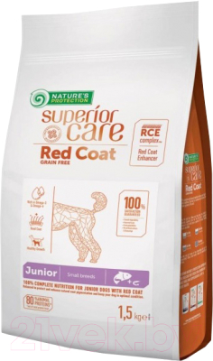Сухой корм для собак Nature's Protection SC Red Coat Grain Free Salmon / NPSC47228 (1.5кг)