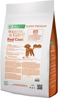 Сухой корм для собак Nature's Protection SC Red Coat Grain Free Salmon / NPSC47228 (1.5кг)