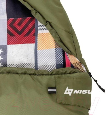 Спальный мешок Nisus XXL 300 Hollowfiber / N-SB-H300-220x90 (зеленый)