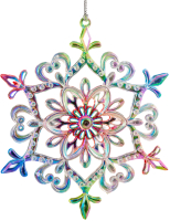 

Елочная игрушка, Decor. Снежинка перламутр / 50695