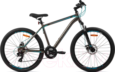 Велосипед AIST Rocky 1.0 Disс 26 2024 (16, серо-синий)