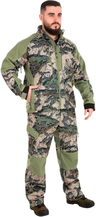 Костюм для охоты и рыбалки Nisus Matrix N-TN-008-M (M,зеленый пиксель)