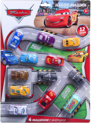 Набор игрушечных автомобилей Disney Тачки 757-9E / 10128729 (12шт)