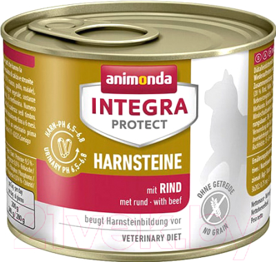 Влажный корм для кошек Animonda Integra Protect Harnsteine с говядиной / 86829 (200г)