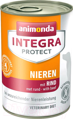 Влажный корм для собак Animonda Integra Protect Nieren с говядиной / 86404 (400г)