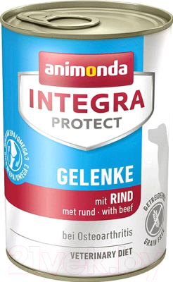 Влажный корм для собак Animonda Integra Protect Gelenke c говядиной / 86411 (400г)