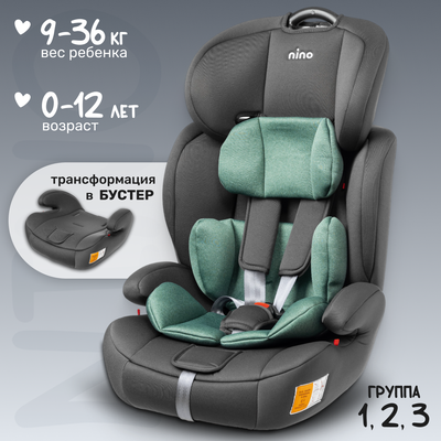 Автокресло NINO Simple ZY10 (зеленый/серый) - 