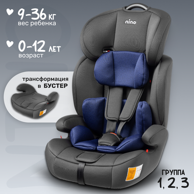 Автокресло NINO Simple ZY10 (черный/синий) - 