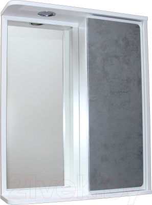 Шкаф с зеркалом для ванной СанитаМебель Камелия-11.60 Д4 (правый)