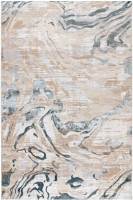 Коврик Radjab Carpet Бьянка Прямоугольник D007A / 7643RK-B (1.2x1.8, Cream Shirink/Blue Fdy) - 
