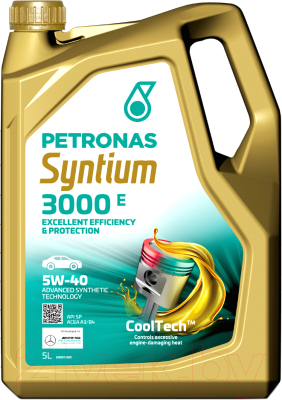 Моторное масло Petronas Syntium 3000 E 5W40 API SP ACEA A3/B4 / 70731M12EU (5л)