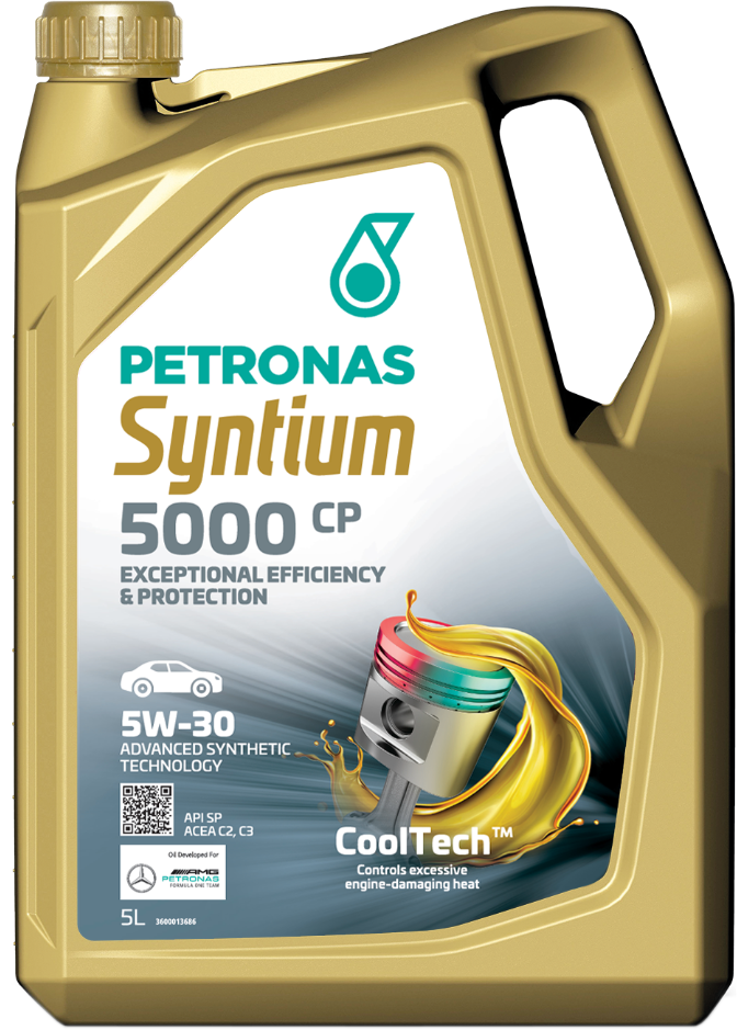 Моторное масло Petronas Syntium 5000 CP 5W30 ACEA C2 PSA B71 2290 / 70830M12EU (5л)