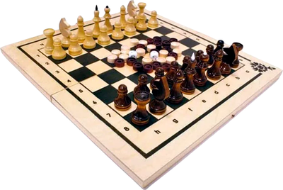 Набор настольных игр Нескучные игры 2 в 1. Шахматы, нарды / Шк-2 - 