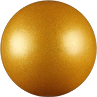 Мяч для художественной гимнастики Indigo IN377 (золотой с блестками) - 