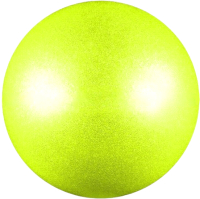 Мяч для художественной гимнастики Indigo IN377 (лимонный с блестками) - 