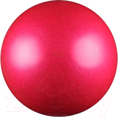 Мяч для художественной гимнастики Indigo IN377 (розовый с блестками)