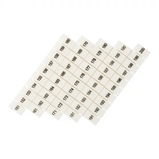 Маркер кабельный EKF PROxima / zb-st-2.5-100-150 (100шт, с нумерацией 100-150)