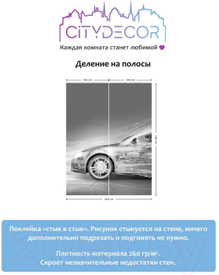 Фотообои листовые Citydecor Транспорт 7 (200x260см)
