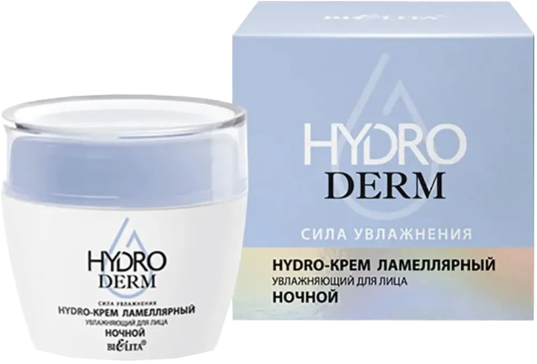 Крем для лица Belita HydroDERM Сила увлажнения ламеллярный ночной (50мл)