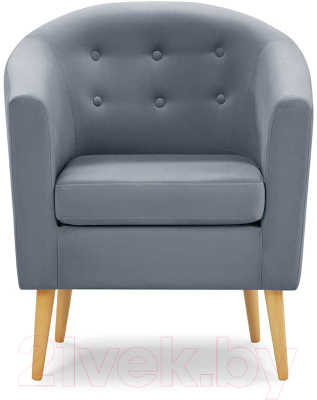 Кресло мягкое Mio Tesoro Джон 117 (841 светло-серый)