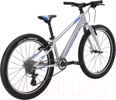 Велосипед STARK Geek 24 2024 (12, лакированный алюминий/фиолетовый)