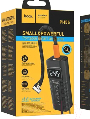 Автомобильный компрессор Hoco PH55 (черный)